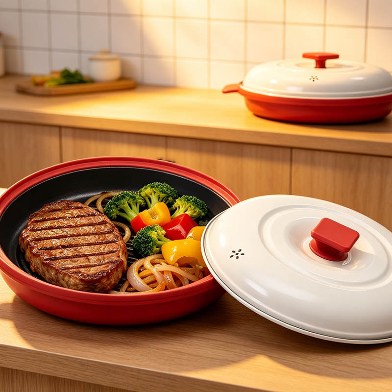 Nồi nướng đa năng dùng cho lò vi sóng cấp thực phẩm