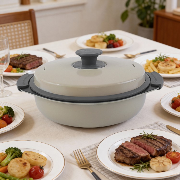 Nồi nướng vi sóng đa năng để nấu ăn ít dầu và chuẩn bị bữa ăn